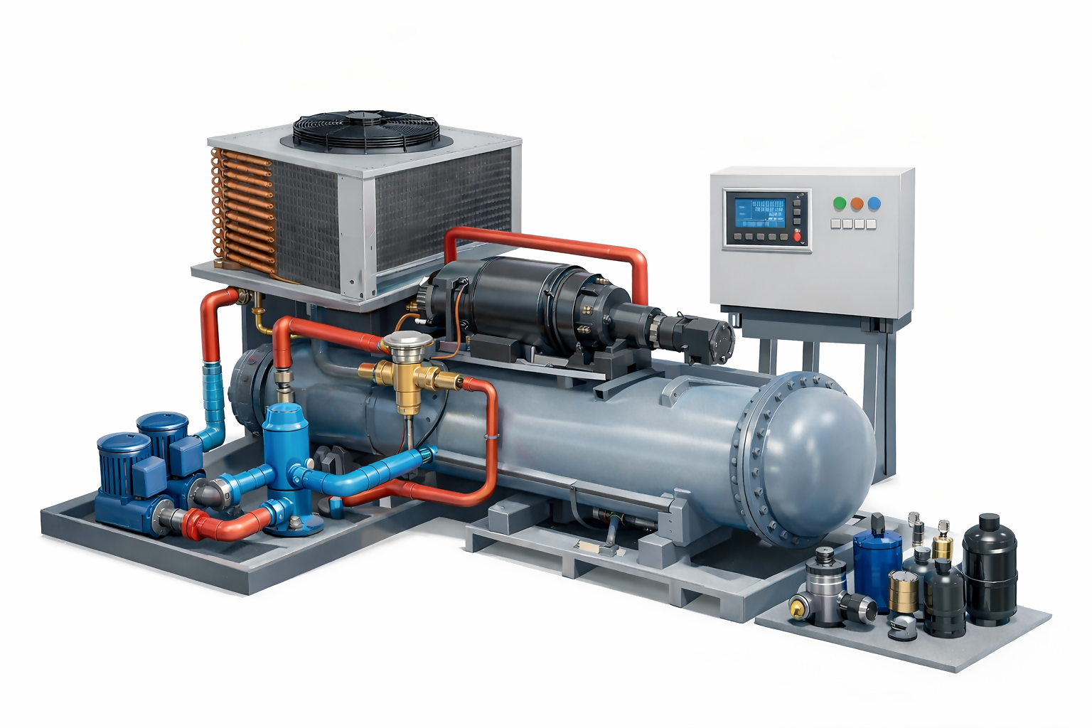 اجزا چیلر تراکمی