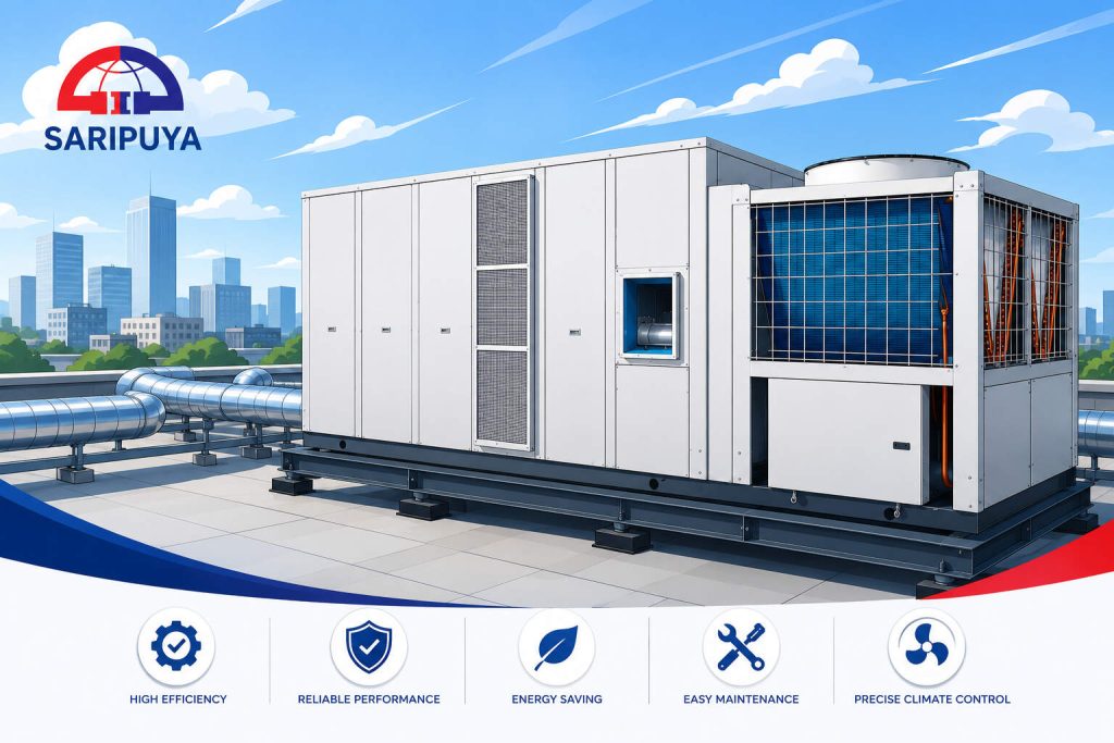 نصب روفتاپ پکیج ساری پویا